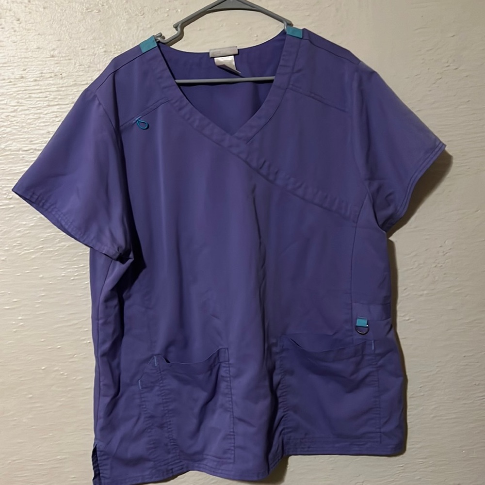 Light Purple Scrub Top